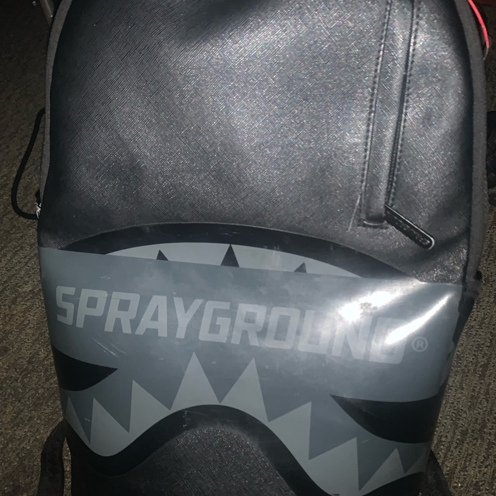 Sprayground Black and Gray Backpack